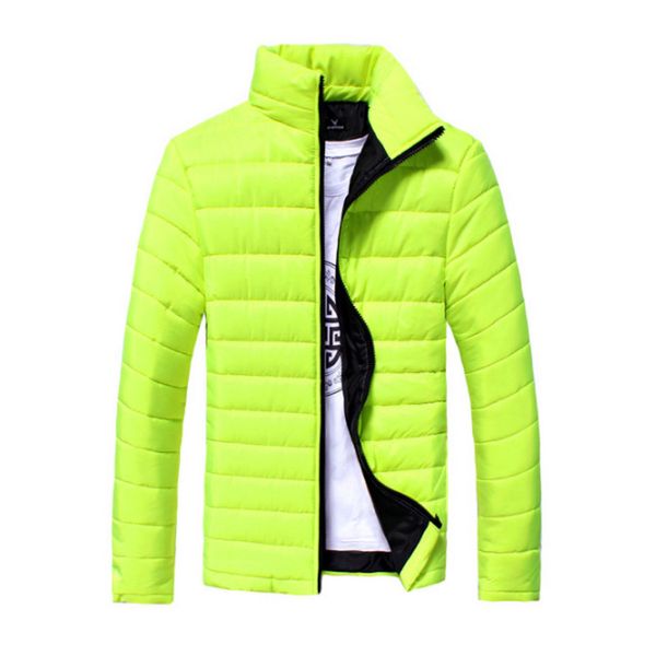 

new brand winter jacket men clothes casual stand collar fashion winter coat men parka outerwear warm slim plus size 3xl, Black