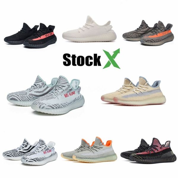 

sneakers v2 cream white zebra semi frozen beluga boy girls running shoes sport kanye west online #dss586