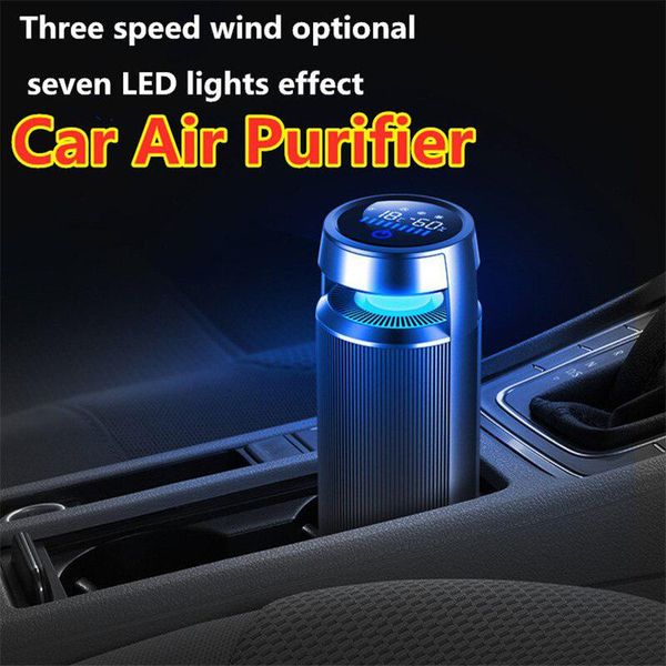 

aluminum alloy usb car air purifier remove pm2.5 formaldehyde anion automotive purifier air cleaning