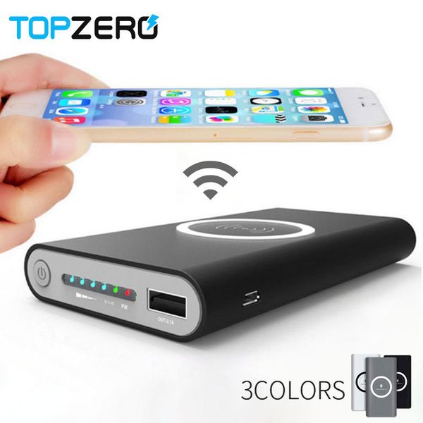 

qi wireless charger 10000mah portable usb power bank wireless charging pad for iphone x 8 plus samsung note 8 s8 powerbank