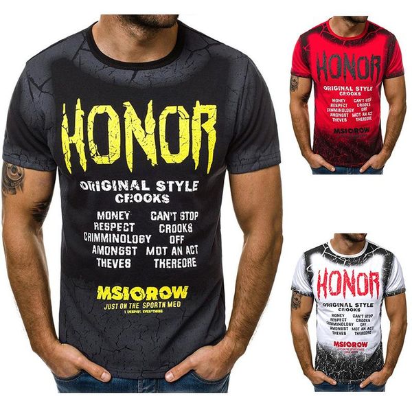 

printed t-shirts fashion crew neck short sleeve t-shirt quick dry homme clothing mens summer letter, White;black