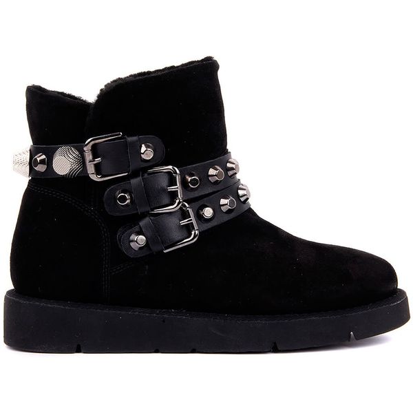 

sail lakers-black suede step-in women boots