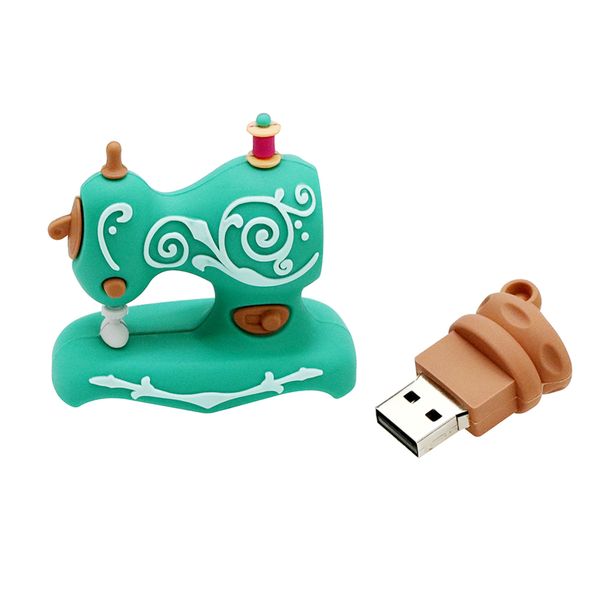 

memory stick sewing machine pendrive 64gb u disk 128 4 16 gb pen drive 32gb usb flash drive thumbdrive tailor creative gift