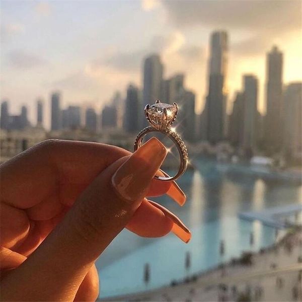 

victoria ins sparkling luxury jewelry real 925 sterling silver cushion shape white z cz diamond gemstones women wedding band ring gift, Slivery;golden