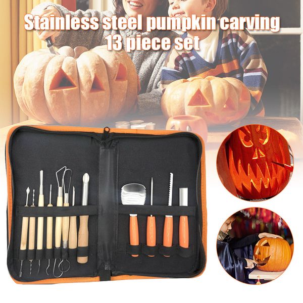 

pumpkin carving tool kit fruit ceramic pottery woodwork peeling sculpting tools set l5 #4