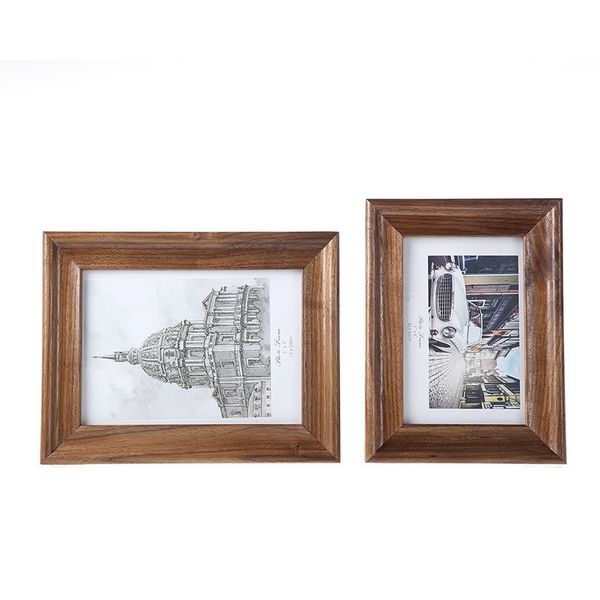 

6/7'' quality vintage p frame wood home decor wooden classic style wedding pictures frames