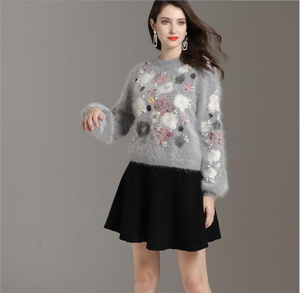 maglione con perle