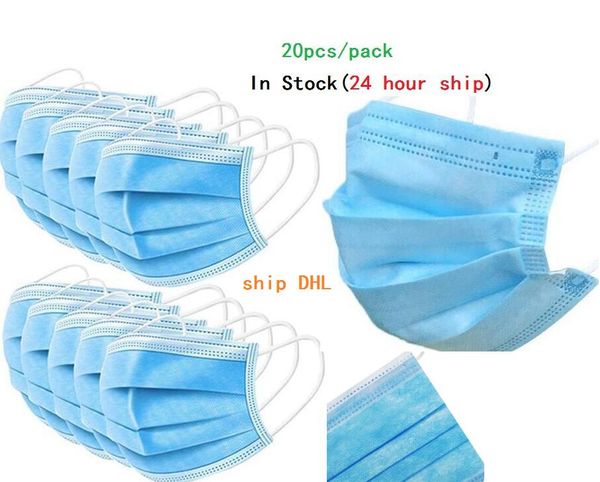 

in stock 50 pcs box n95 grade masks disposable face masks mouth mask disposable 3 layers non-woven dust-proof haze-proof