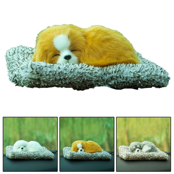 

car ornament plush simulation cute sleeping dog puppy dashboard decoration automobile interior home decor accessories gifts