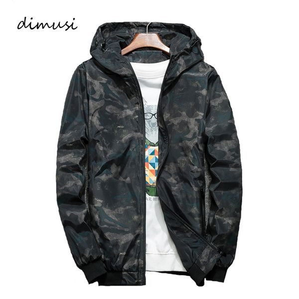 

dimusi men's anorak jackets fashion mens harajuku hip hop streetwear jackets man camouflage pullover hooded tracksuit coats 4xl, Black;brown