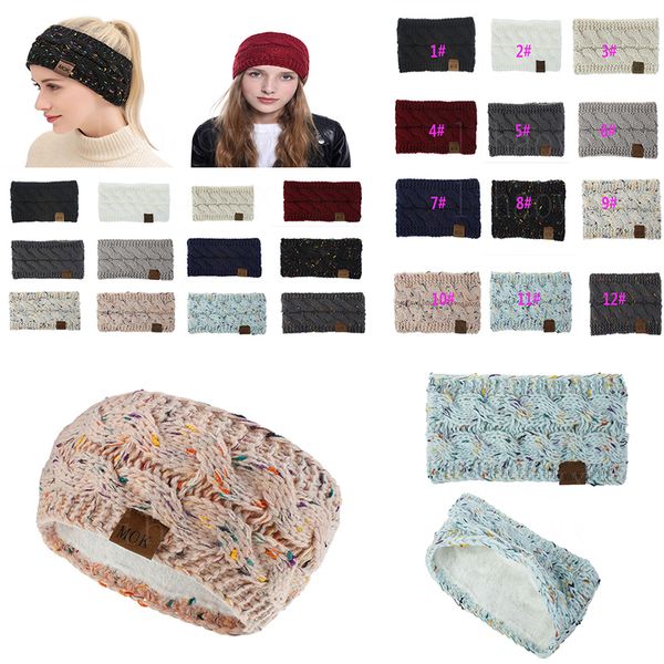 

women knitted warmer headband lady colorful winter crochet hair band outdoor ear protection christmas party gift dc141, Blue;gray