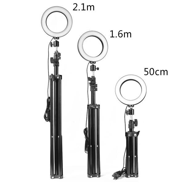 

adjustable pgraphy led selfie light ring light lamp stepless lighting dimmable fill light lamp for live streaming camera