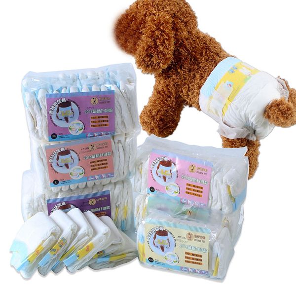 

10pcs pet dogs female ultra protection disposable dog diapers pets products @ls