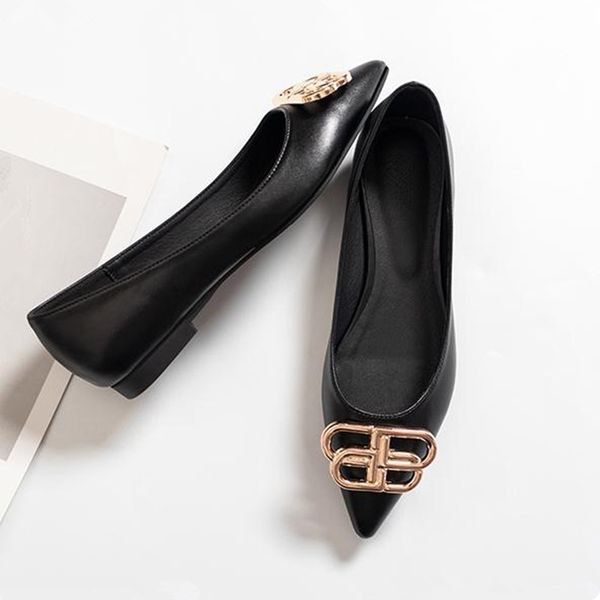 

plus size 34-41 women flats shoes loafers slip on flat shoes ballet flats comfortable ladies women casual, Black