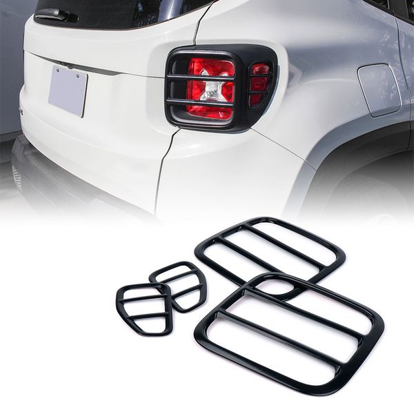 

4pcs/set metal iron taillight cover trim protector for 2015-2017 renegade f-best