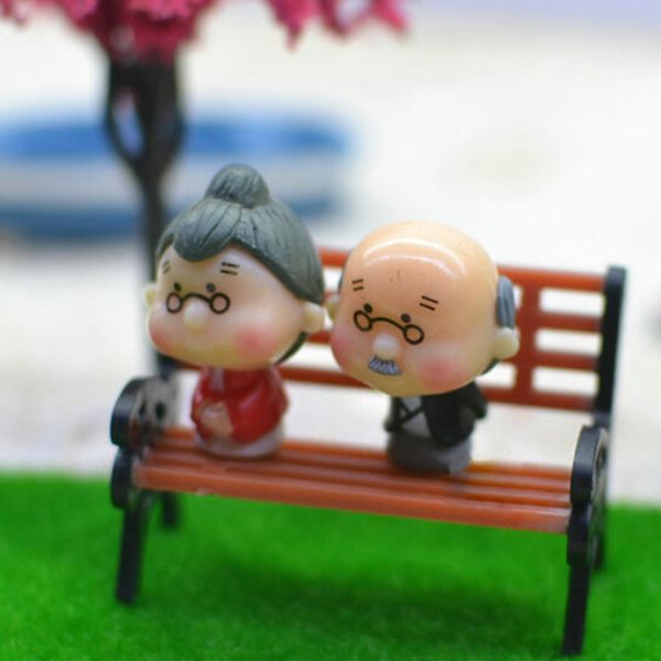 Resin Crafts Modern Park Benches Miniature Fairy Garden Miniatures