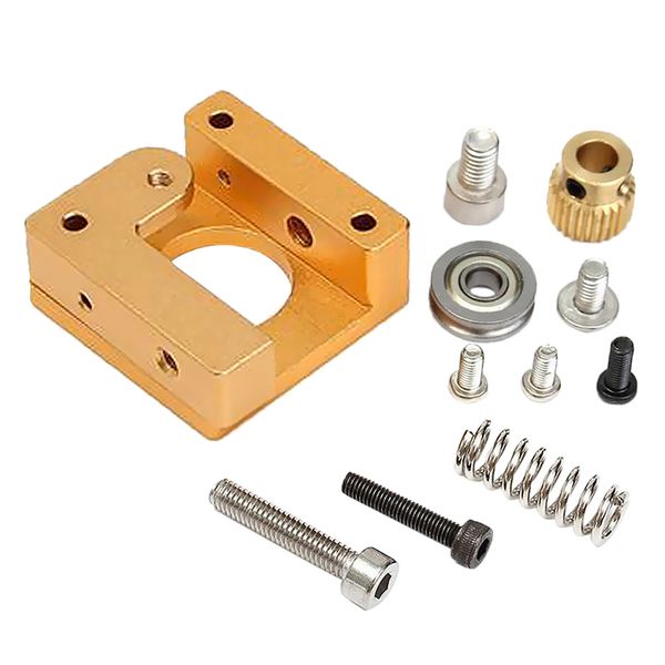 

3d printer mk8 full metal extruder remote 1.75mm filament feeder extruder diy kits aluminum frame block accessory