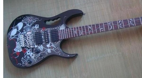 

guitar factory new flowers floyd rose electric guitar chrome hardware ing