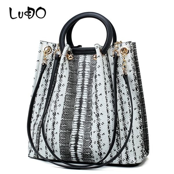 

classical snake pattern handbags ladies high capacity tote fashion women's leather crossbody messenger bags bolsa
