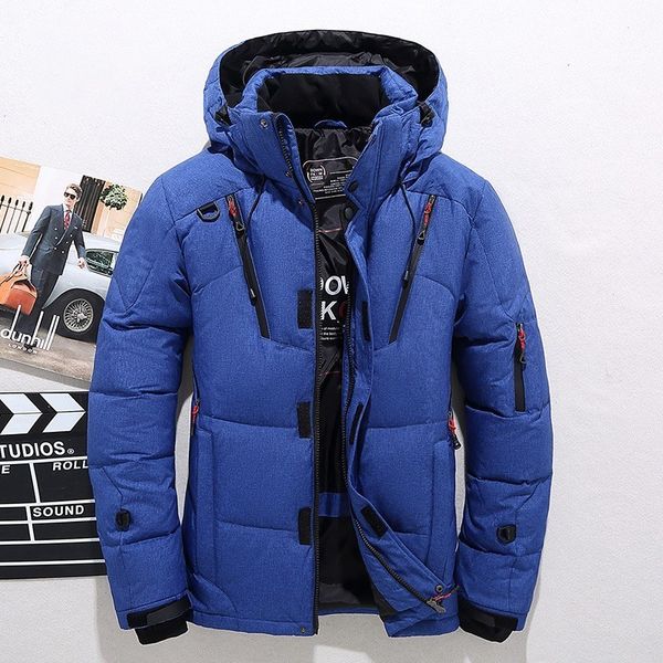 

zollrfea dropshipping winter jacket men thick hooded collar parka men coats casual padded men's jackets male clothing ca0367, Tan;black
