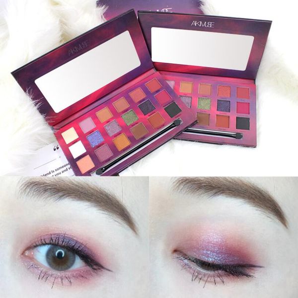 

aikimuse desert star eyeshadow palette 18 colors shimmer eyeshadow palette waterproof make up cosmetic eye shadow makeup pallete