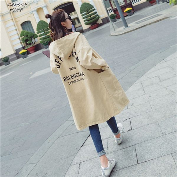 

trench womens coat plus size xl hoodie windbreaker solid pockets casual lightweight raincoat overcoat big button size a779, Tan;black
