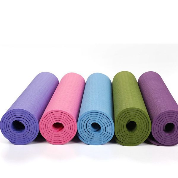 

2020 new arrival selling wholesale custom tpe yoga mats eco friendly mat yoga with strap and bag as request