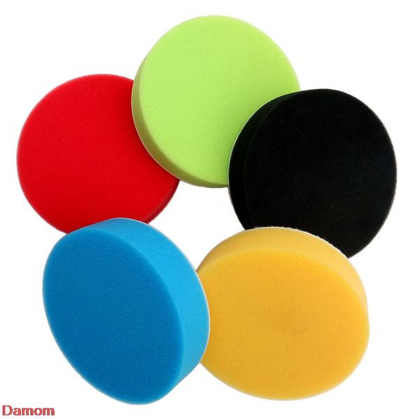 

5pcs 6'' flat sponge buff buffing pad polishing kit car polisher damom