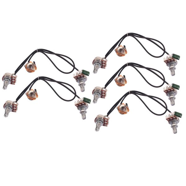 

5pieces single coil pickup harness 1t1v for cigar box guitar luthier supply