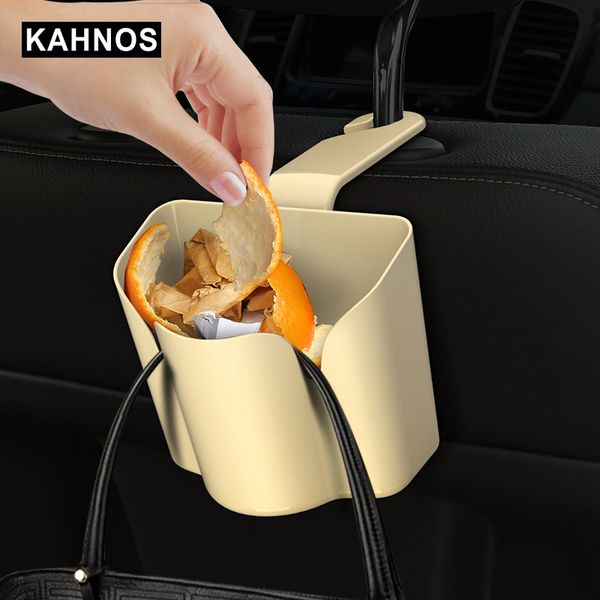

car trash bin multipurpose car storage organizer 5kg loading seat hook bracket phone stand accessories
