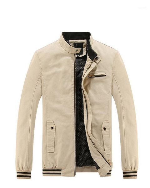 

outerwear winter designer mens coats slim stand collar long sleeve autumn mens jackets cotton casual male, Black;brown