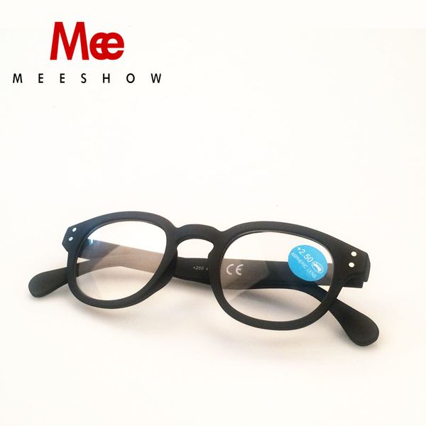 

meeshow reading glasses round men women eye glasses with diopter retro europe style french glasses +1.75 +2.25 1513
