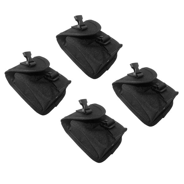 

2/3/4/5pcs weight pockets scuba diving waist belt spare pouch black