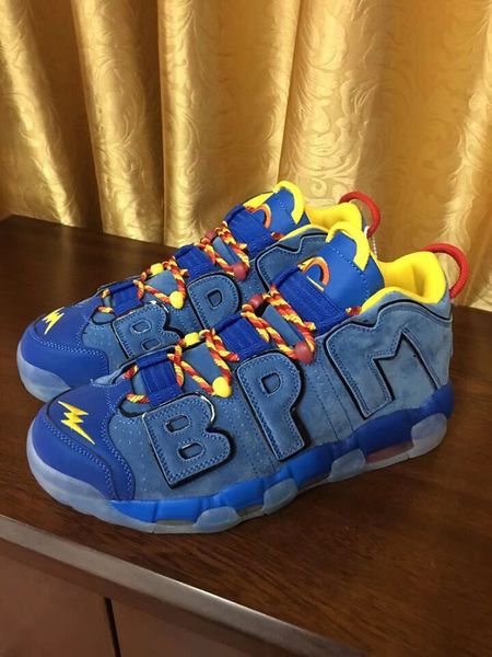 

Hot sale Scottie Pippen Lightning Doernbecher DB BPM Blue Mens Basketball Shoes More Uptempo QS outdoor Sneakers size7~12[With Box]