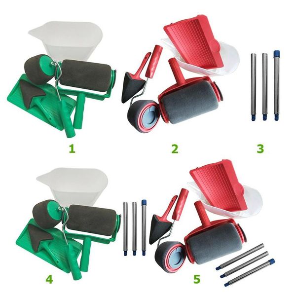 

8pcs/set paint roller pro brush set paint runner runner roller wall painting for home building painting brush tool