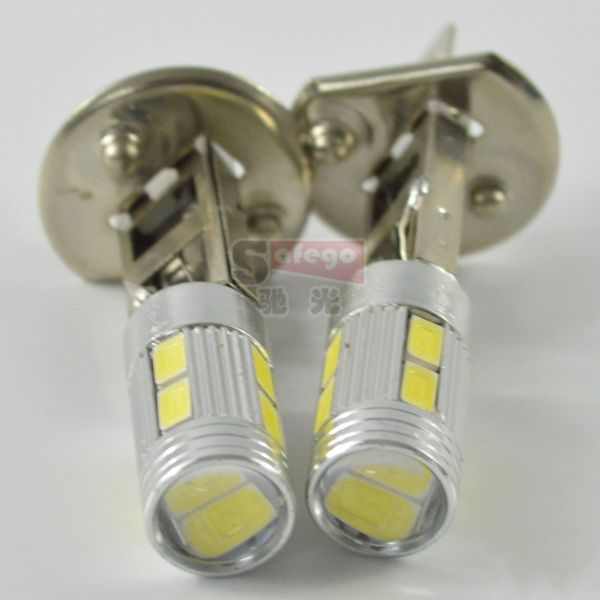 

2pcs fog lamps h1 h3 10d 5730 led lamp 10smd car auto dental lamp fog head parking signal headlight light bulb 12v white