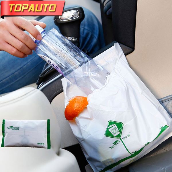

uto 15pcs disposable environmental car garbage bag 2 sizes car trash bin cleaner rubbish organizer styling accessories