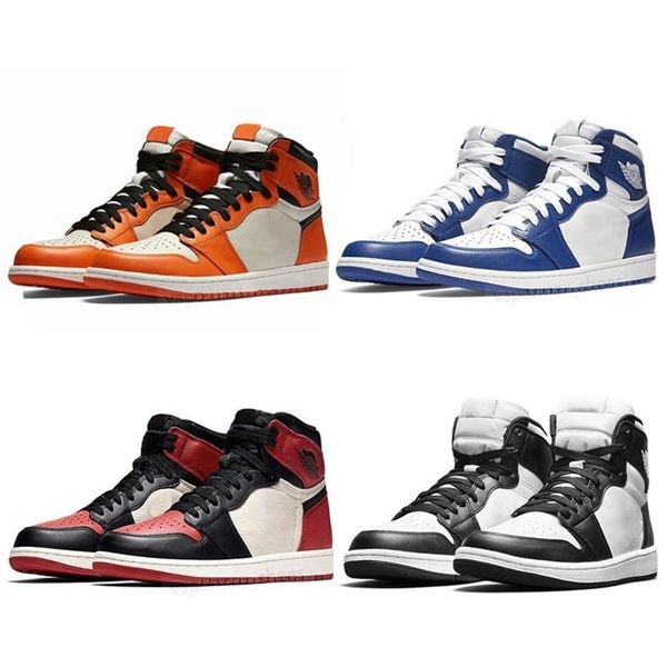 

1s high og баскетбольная обувь 1 бесстрашный obsidian pine orange black court unc 1s чикаго banned бред toe патентные мужчины женщины кроссо