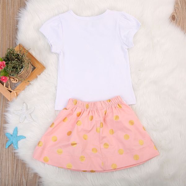 

pudcoco семья matchables девушки лето маленькая сестра боди шорты большая сестра футболка юбка золотое сердце печати, Blue