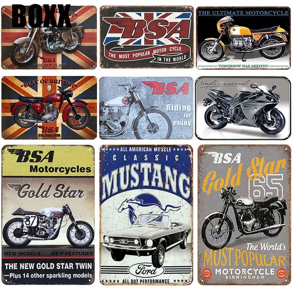

mustang plaque metal vintage tin sign pin up shabby chic decor metal signs vintage bar decoration metal poster pub plate