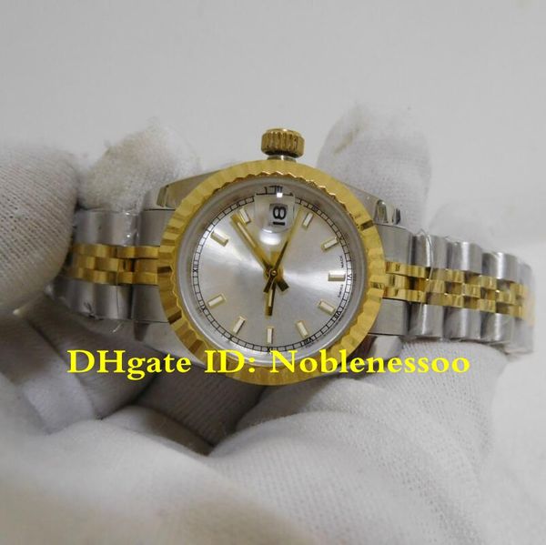 

10 стиль lady datejust 179171 сталь 18k золото серебро циферблат женщины 26мм asia 2813 движение автоматическая женские часы часы, Slivery;brown
