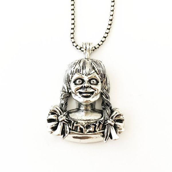 

fantasy universe annabelle horror necklace hrkffa02, Silver