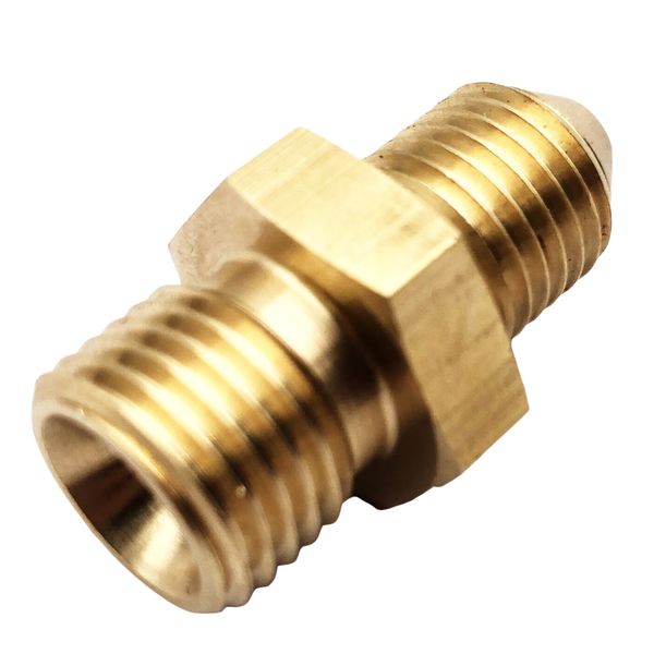 

metric brass male fitting adapter an4 4 year to 1 / 2-20 unf