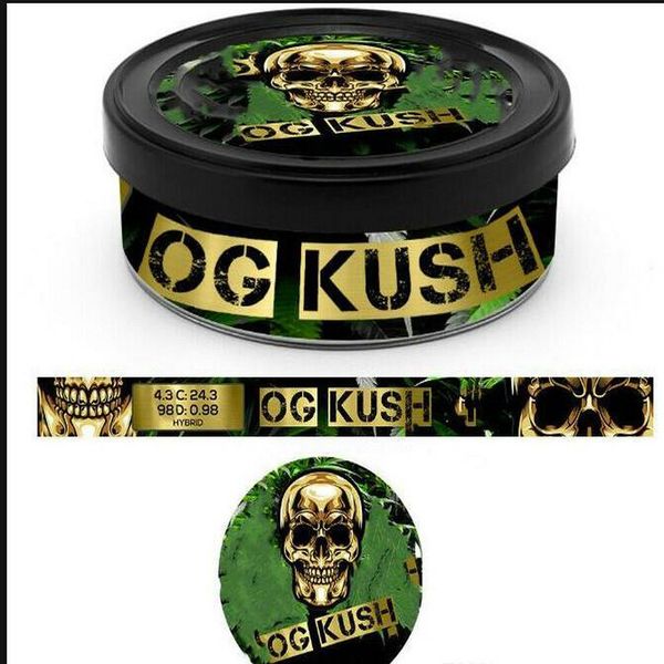 

2016 2020 disco biscuits cali pressitin tin cans with 20type stickers self seal tin box blue dream cali tin labels tuna can stickers longdra