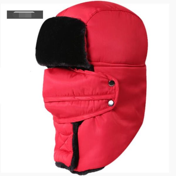

winter hat man likewise masks to protect the neck lei feng outdoor warm female cotton padded cap thickening protective cap by bike, Blue;gray