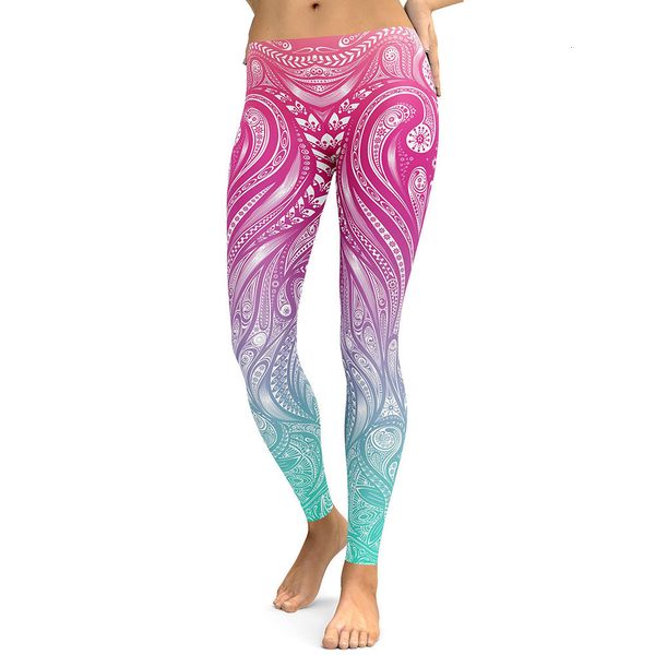 

workout leggings new design 2019 leggings women mandala flower digital print legging fitness leggins spandex workout plus size pants, Black
