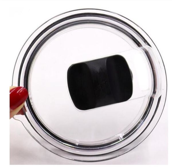 

crystal clear mag-slider lid for 30oz 20oz tumbler cup replacement lids tapa anti-derrames magnetic-slider lid