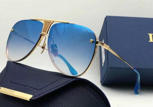 

eyewear new decade man sunglasses designer protective square case uv popular 400 vintage two style outdoor fashion with frames mgdte, White;black