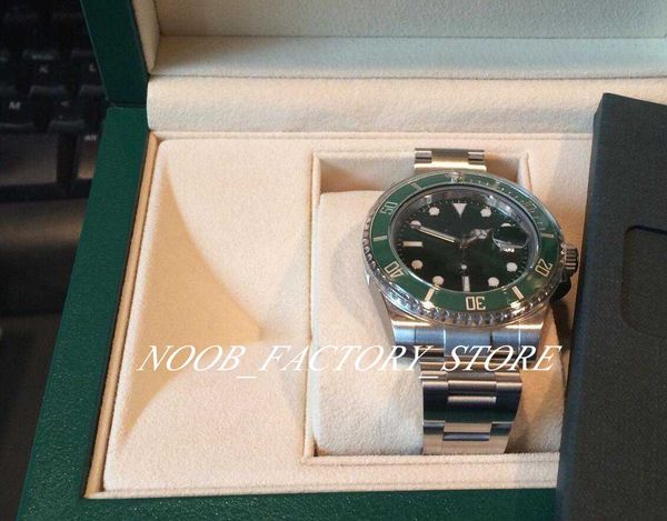 

super n factory v5 2813 movement new watch green ceramic bezel sapphire glass 40mm 116610 116610lv new style original box mens watch watches