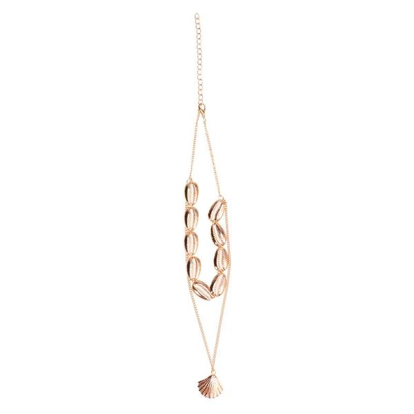 

female elegant bohemian multi-layer necklace shell clavicle charm gold chain choker alloy pendent for woman ladies jewelry, Silver